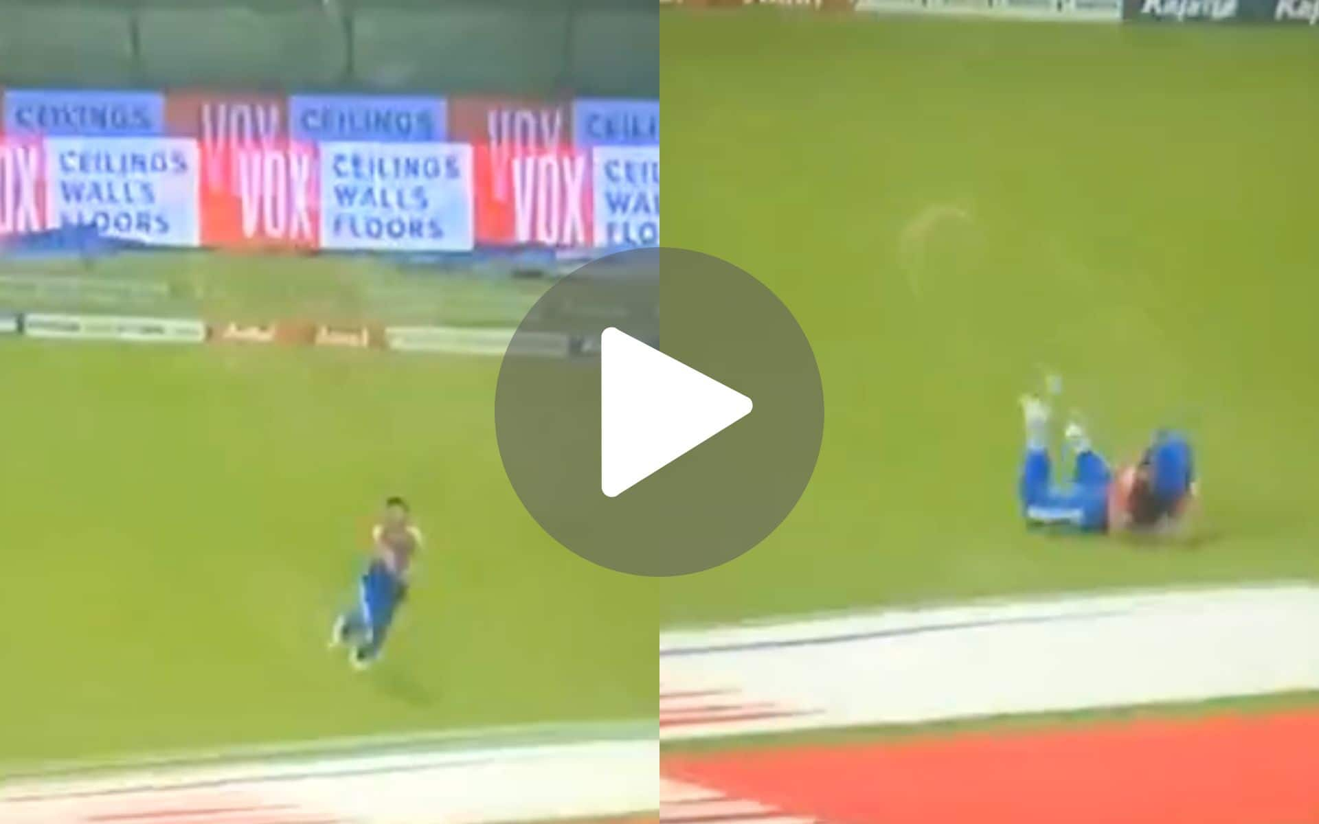 Watch] Bishnoi Puts His Life On The Line To Take Hasaranga's Catch During The 3rd T20I vs SL